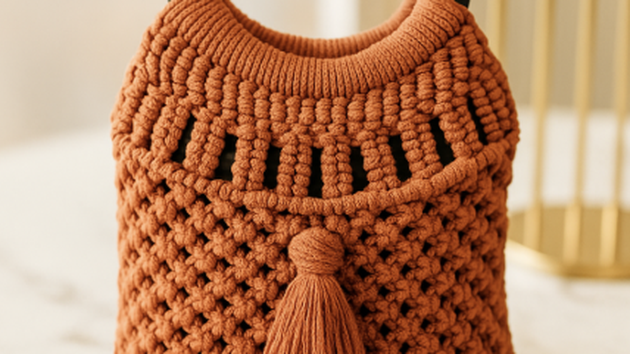 Bolsa de macramê