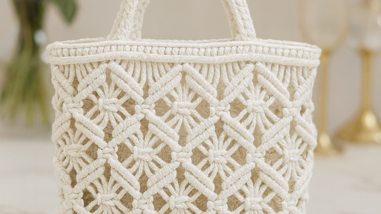 Bolsa de macramê