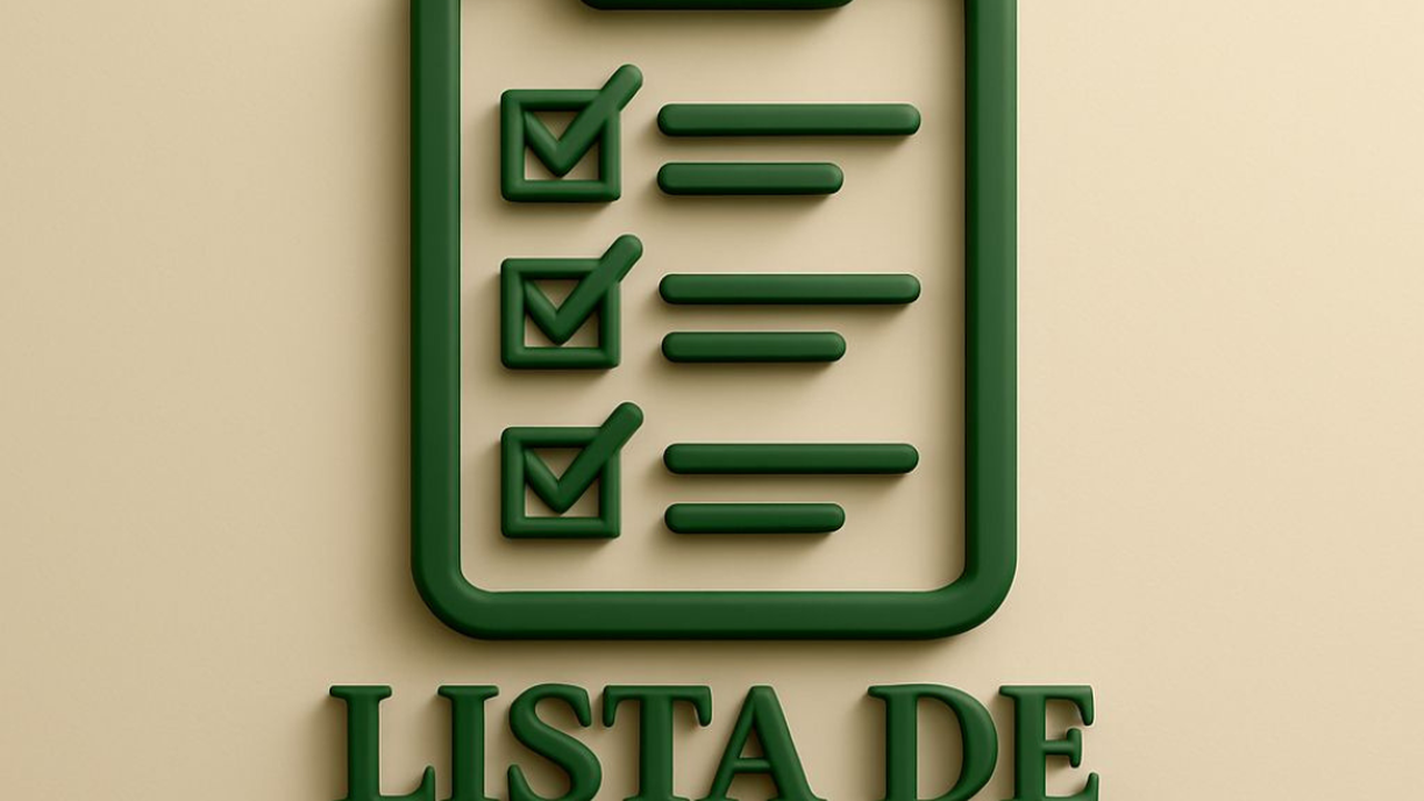 Lista de materiais do app